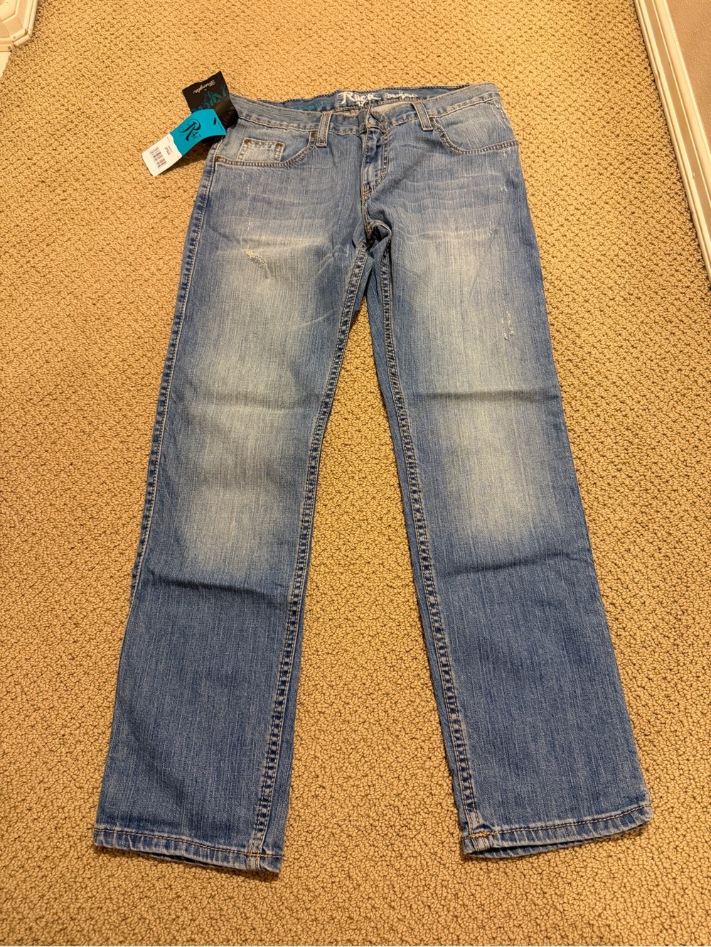Wrangler Rock 47 Straight Fit Denim Jeans Pants (Women’s Waist 27) BRAND NEW